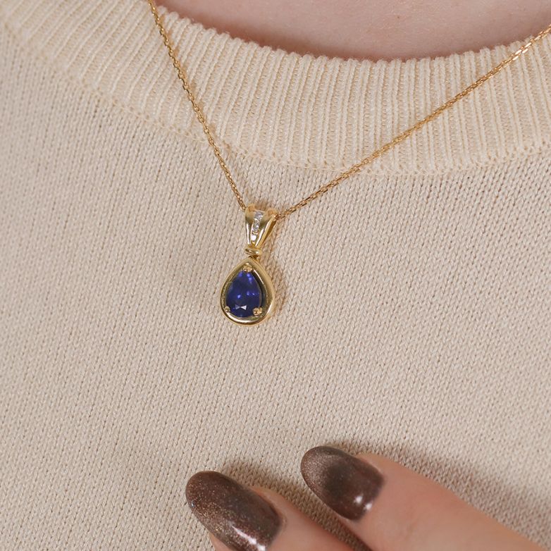 1.22-carat sapphire and...