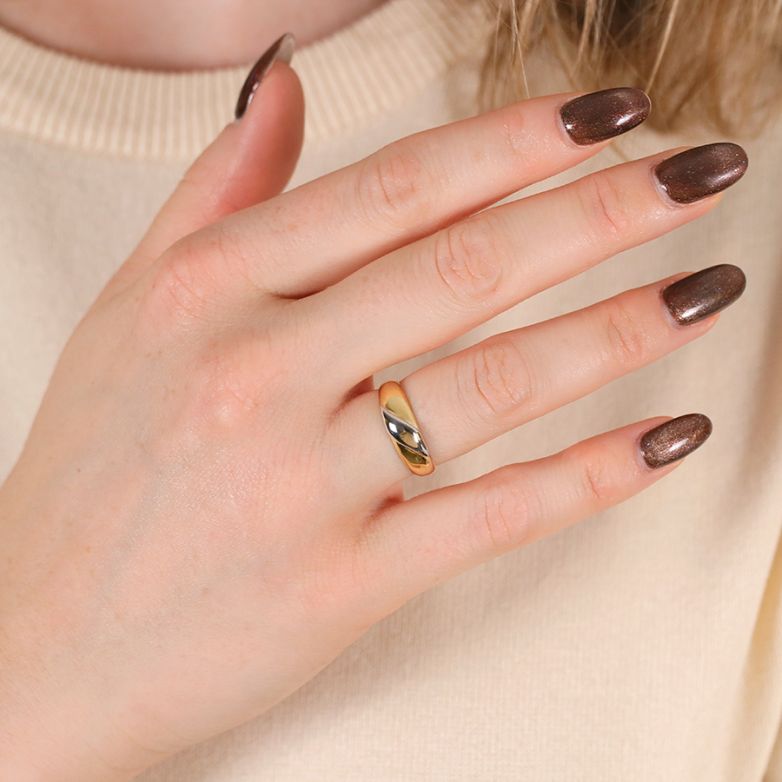 Two-Tone Gold Ring, 2.65 g