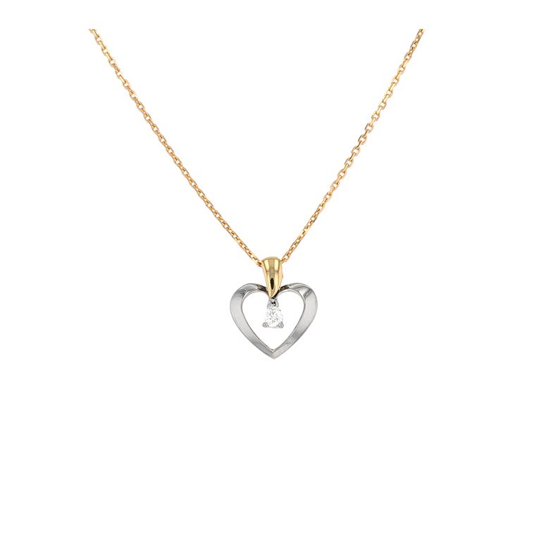 0.06-carat diamond heart...