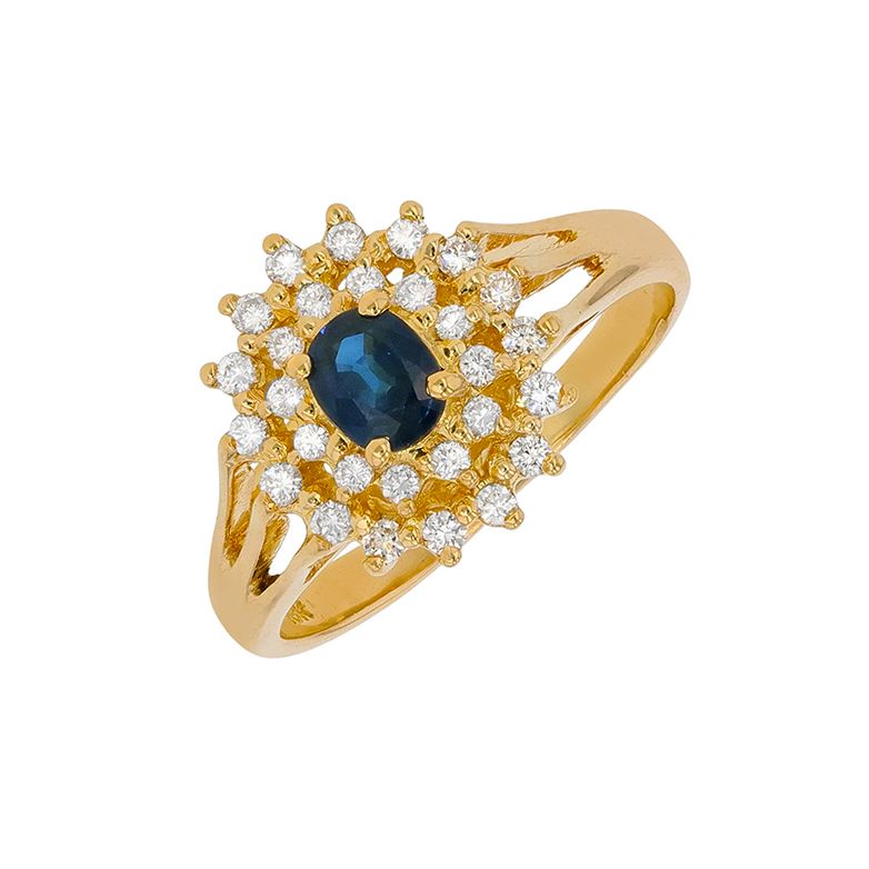 0.34-carat sapphire and...