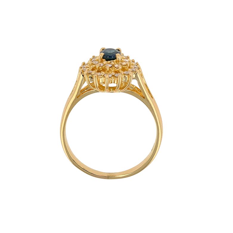 0.34-carat sapphire and...