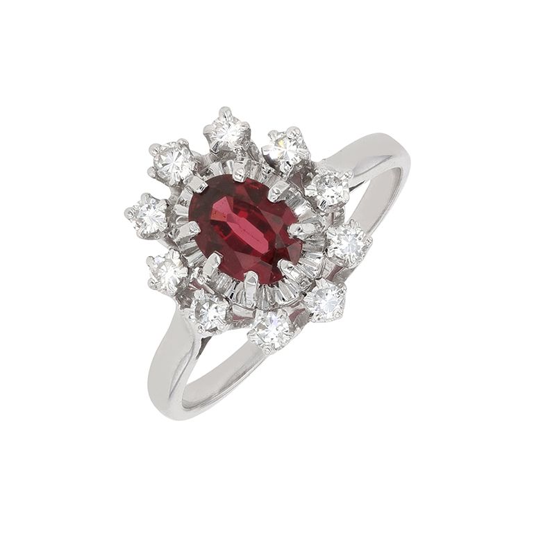 1.21-carat garnet and...