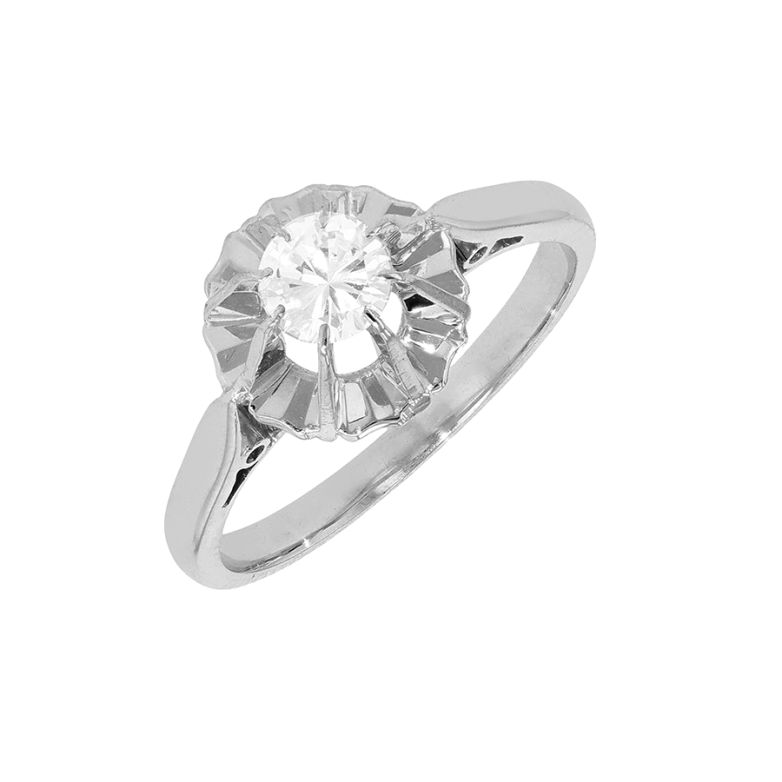 Vintage solitaire ring with...