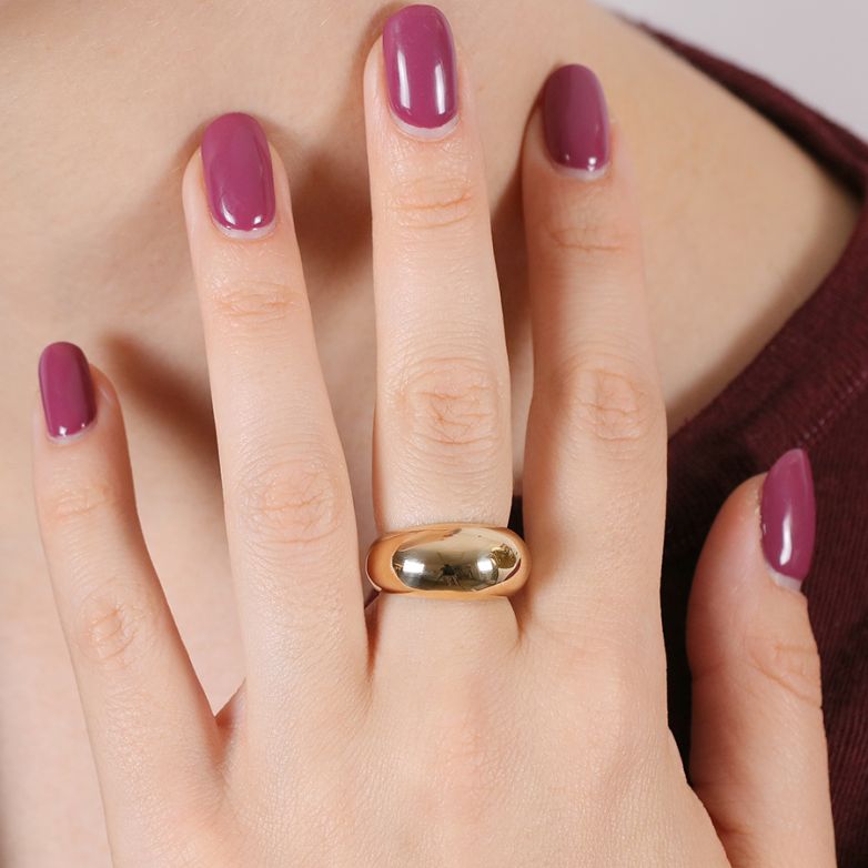 Yellow Gold Bangle Ring,...