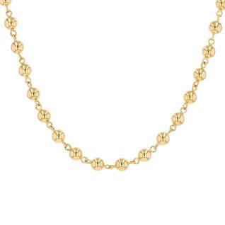 Collier maille boules or...