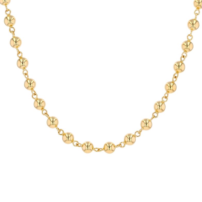 Collier maille boules or...