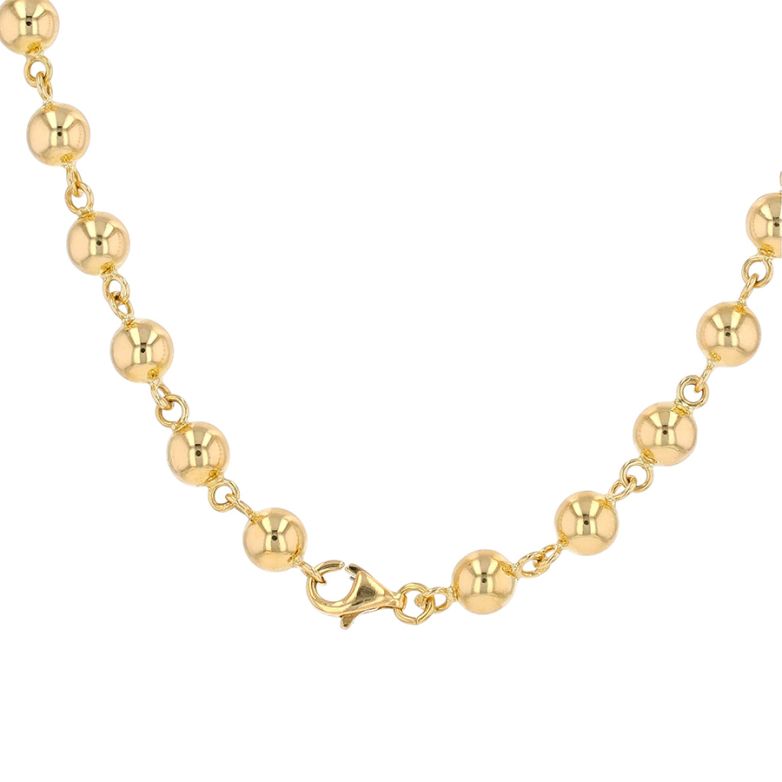 Collier maille boules or...
