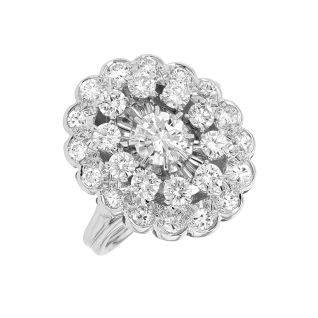 Vintage diamond ring, 1.68...