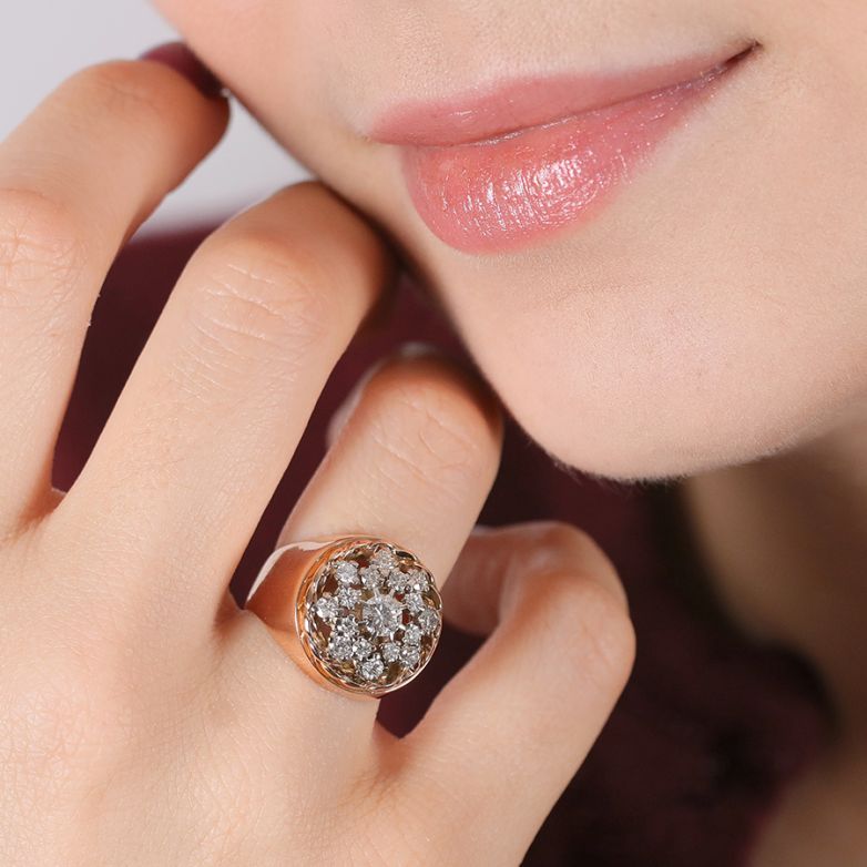 Vintage diamond ring, 0.79...