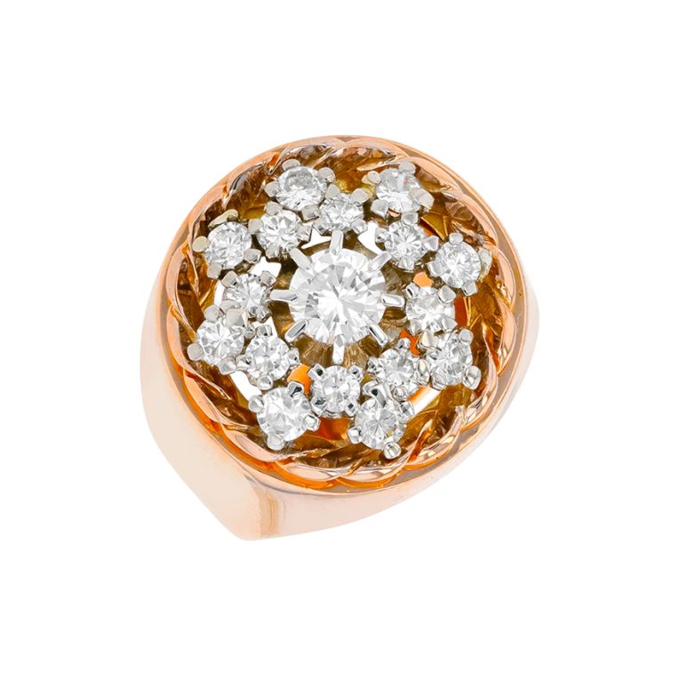 Vintage diamond ring, 0.79...