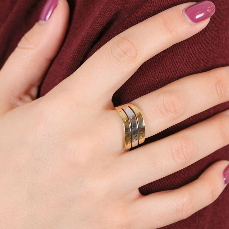 Two-Tone Gold Ring, 7.01 g