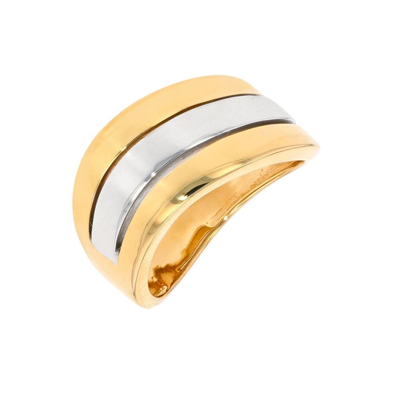 Two-Tone Gold Ring, 7.01 g