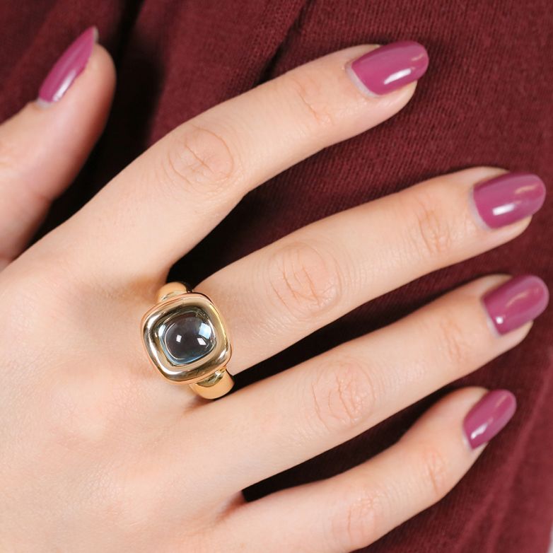 5.85-carat topaz ring,...