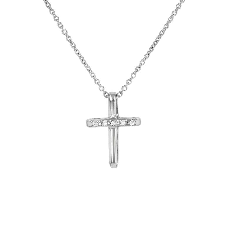 0.02-carat diamond cross...