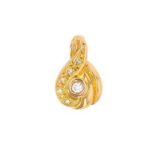 0.11-carat diamond pendant,...