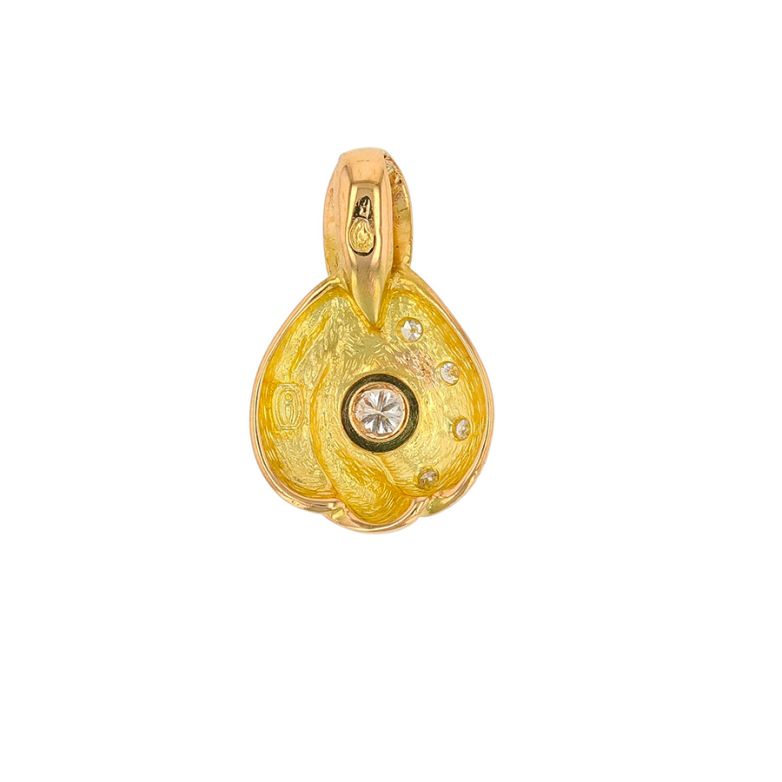 0.11-carat diamond pendant,...
