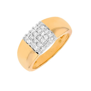 Bague diamants 0.25 carat 2...