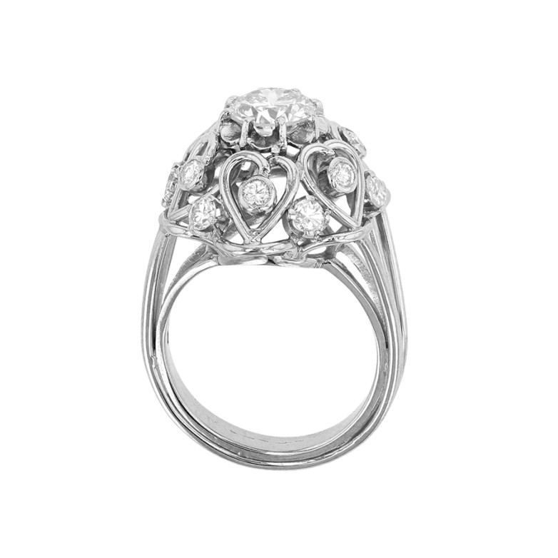 Vintage diamond ring, 1.55...