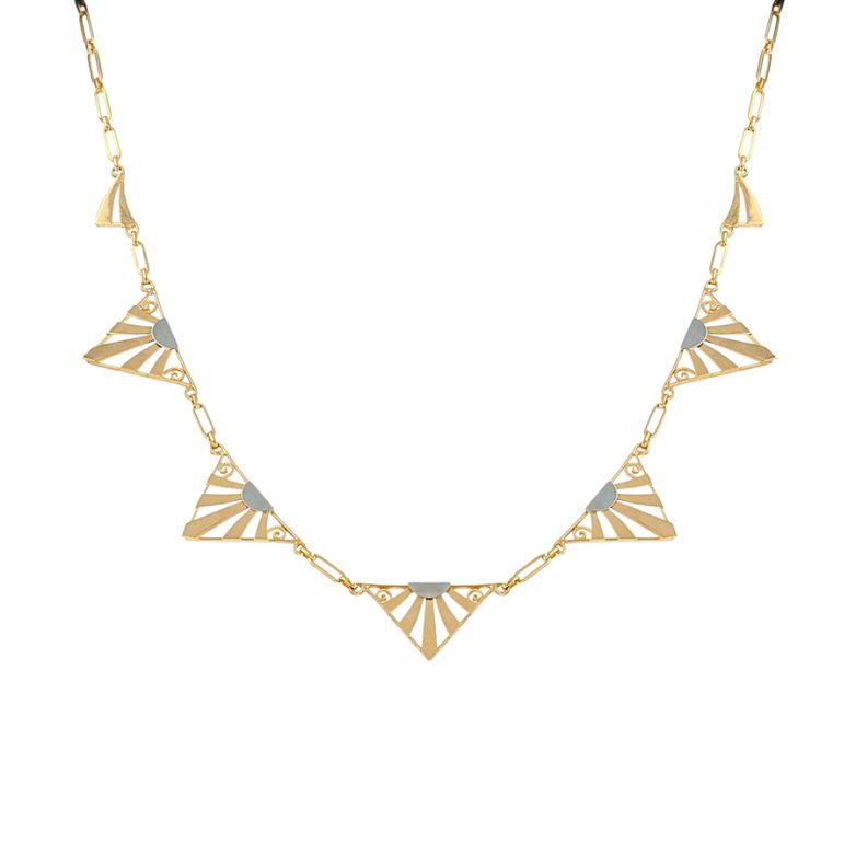 Antique necklace yellow...