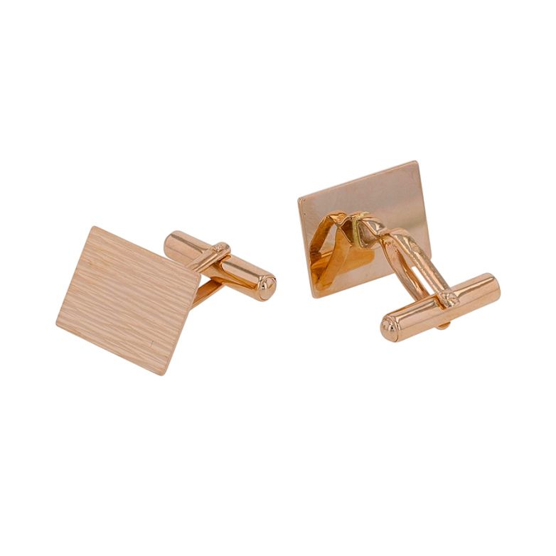 Yellow gold cufflinks, 6.81 g