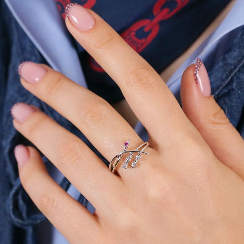 0.02-carat ruby and...