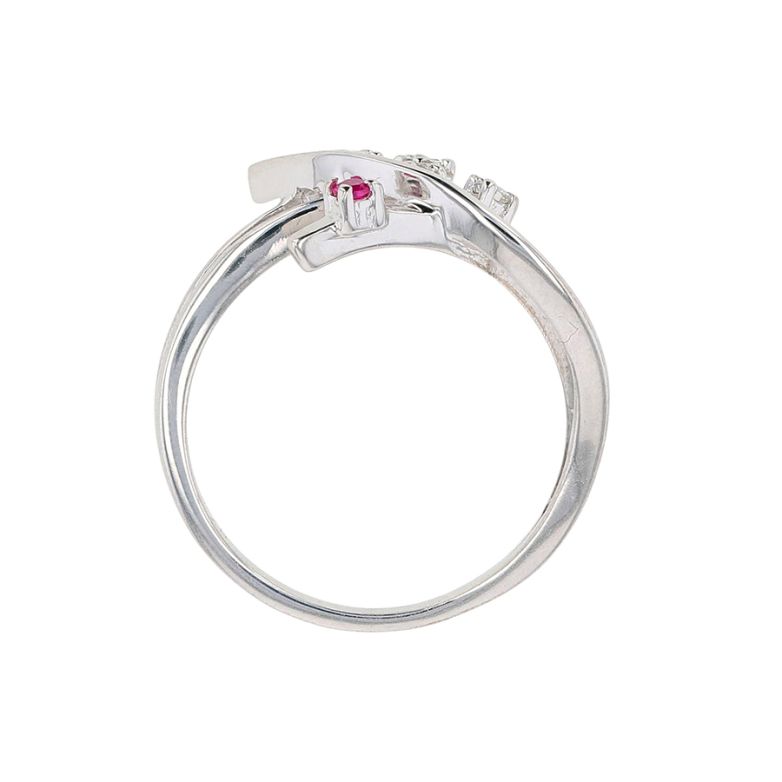 0.02-carat ruby and...