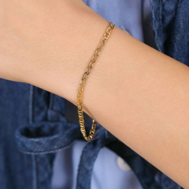 Yellow Gold Nautical Link...