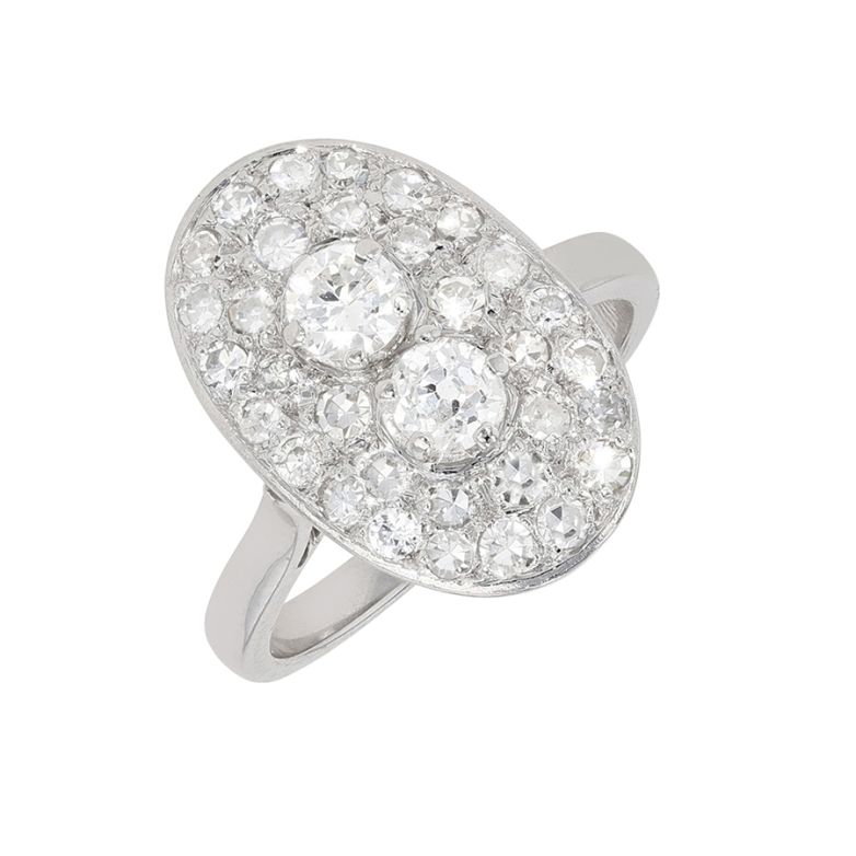 Antique diamond ring, 1.68...