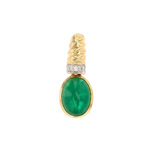 1.37-carat emerald and...