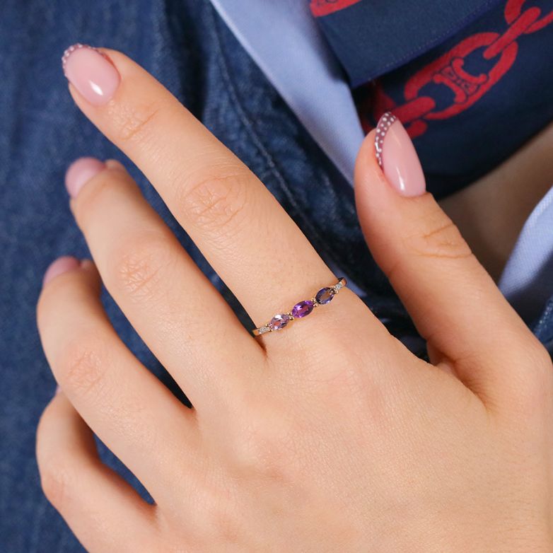 0.005-carat diamond ring...