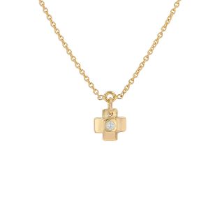 0.10-carat diamond necklace...