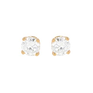 0.60-carat diamond earrings...