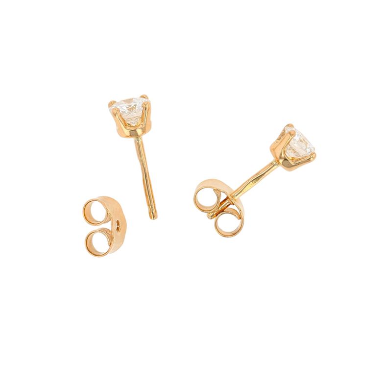 0.60-carat diamond earrings...