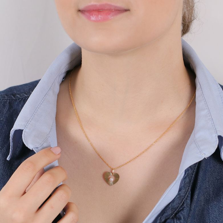 Yellow Gold Heart-Shaped...