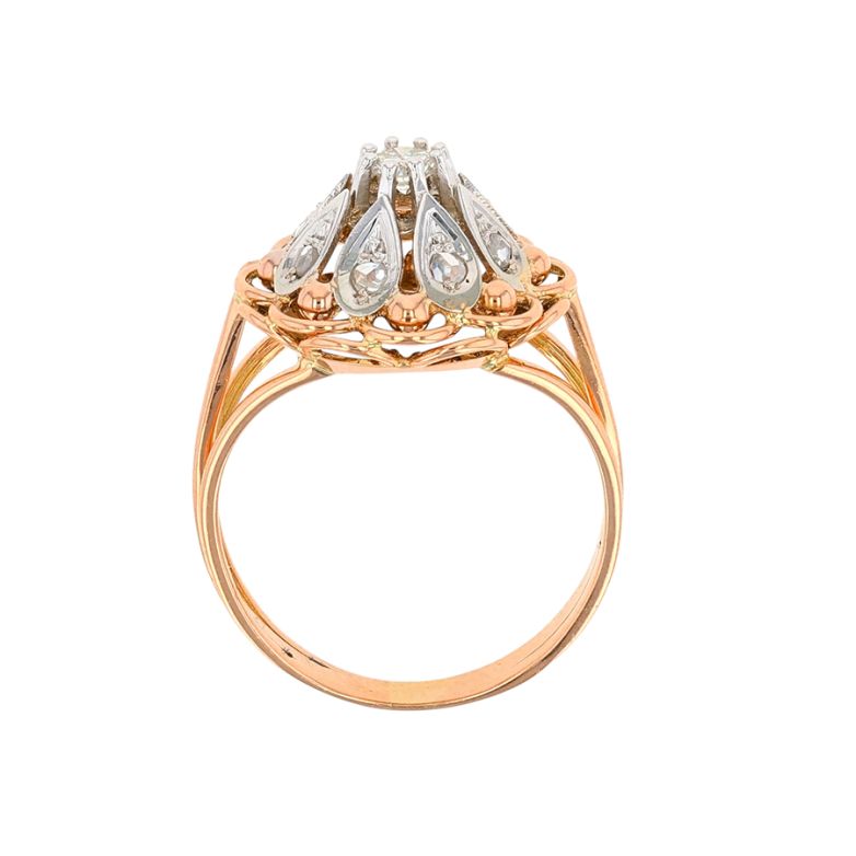 Vintage diamond ring, 0.15...