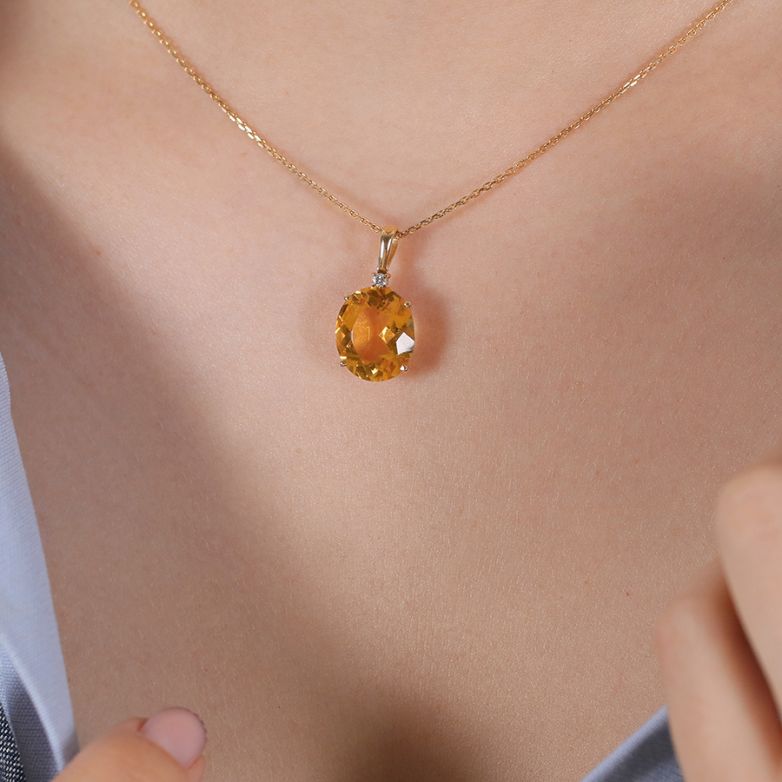 5.99-carat citrine and...
