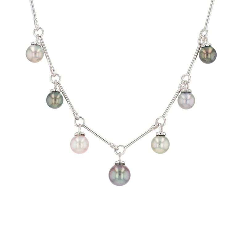 White Gold Tahitian Pearl...