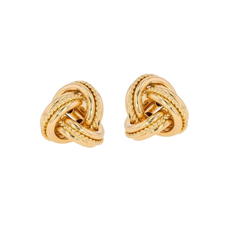 Yellow Gold Earrings, 5.71 g