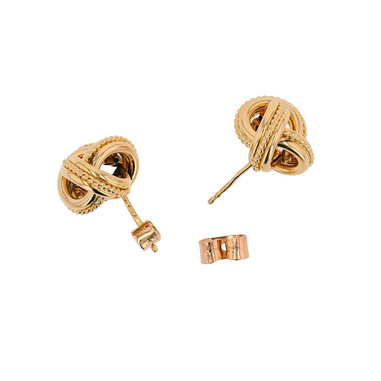 Yellow Gold Earrings, 5.71 g