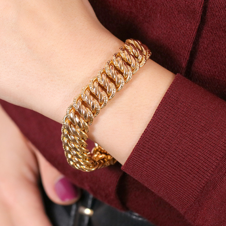 Yellow Gold American Link...